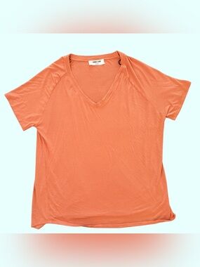 Double Zero Coral V-Neck Short Sleeve Tee